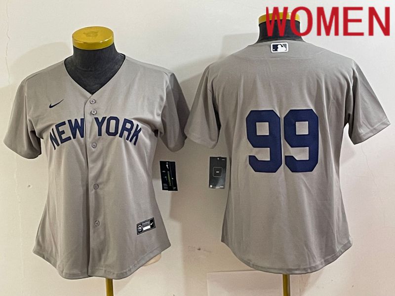 Women New York Yankees 99 Judge Grey Nike Game 2024 MLB Jersey style 8